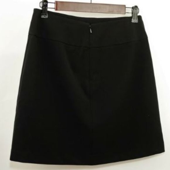 CACHE BLACK A LINE MINI SKIRT w/ BEADING & SEQUINS - Picture 2 of 8